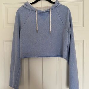 Calvin Klein Performance cropped hoodie-baby blue